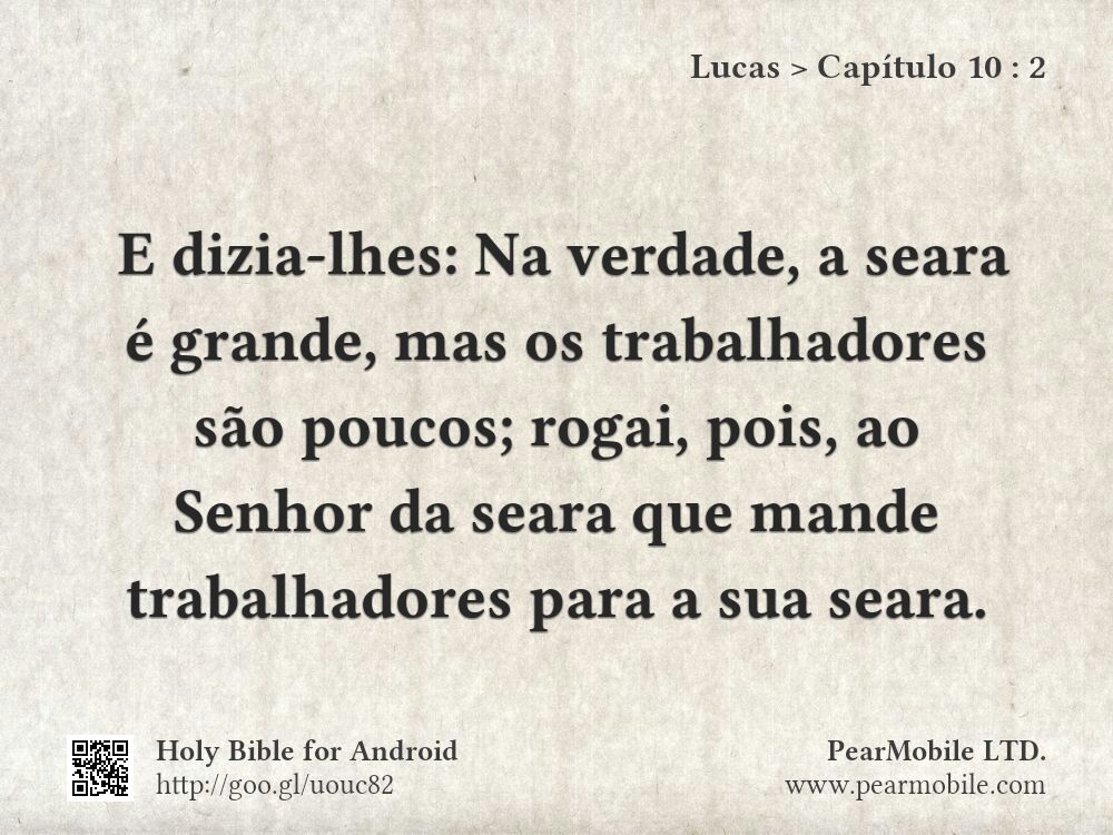 Lucas, Capítulo 10:2